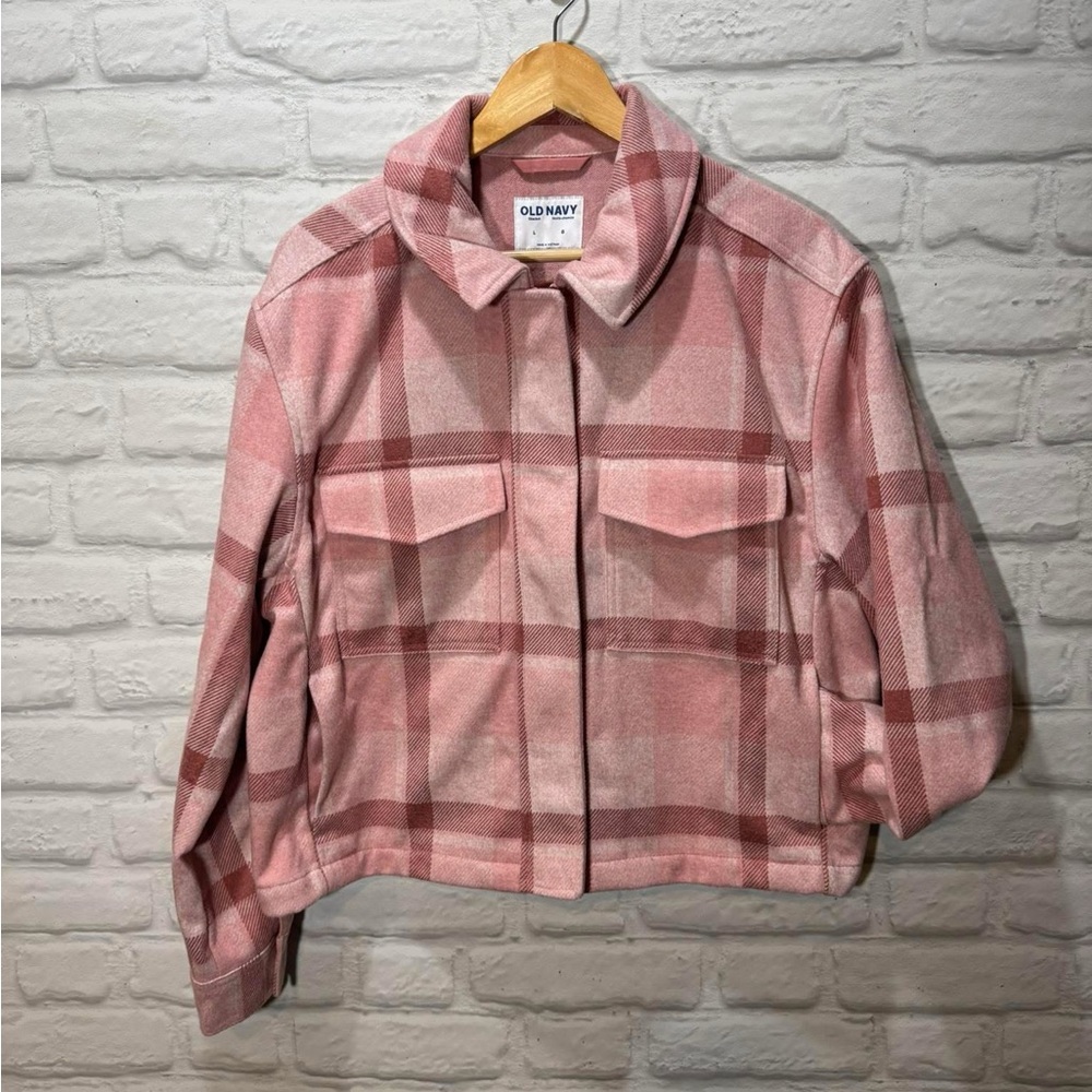 Old Navy Blush Checkered Jacket